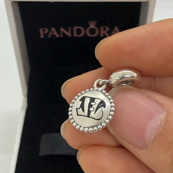 ✨🔥Pandora Cincinnati Bengals NFL Football Dangle Charm - Picture 3 of 4